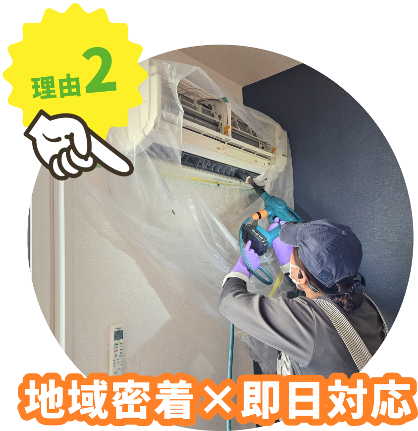 地域密着 × 即日対応